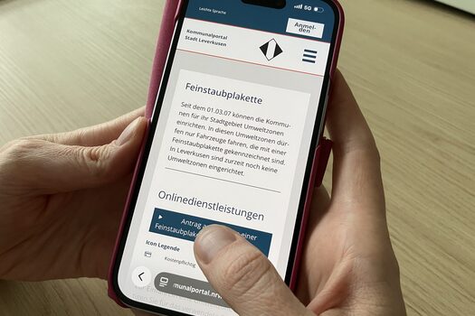 Symbolbild Online-Dienst Feinstaubplakette