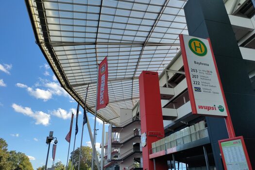 Haltestelle BayArena