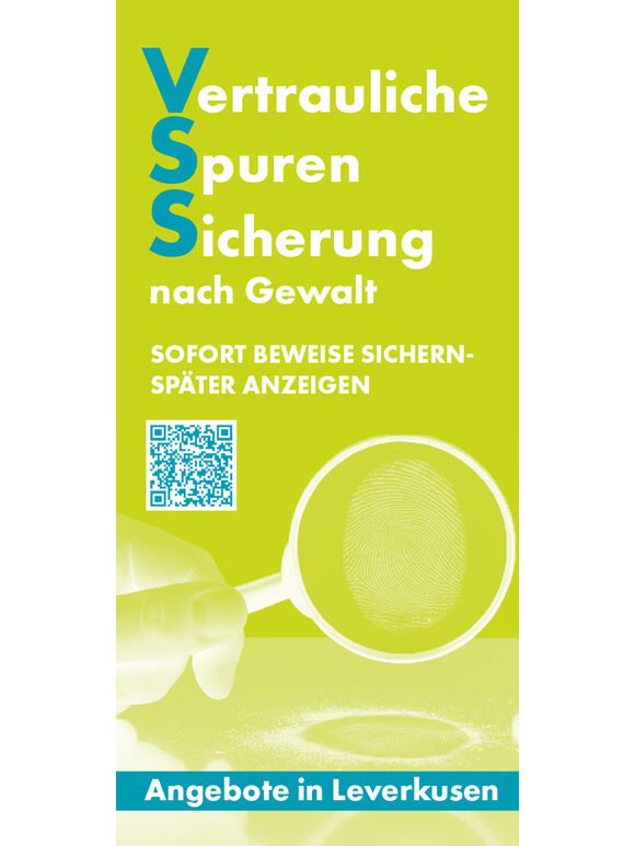 Titelbild Flyer Vertrauliche Spuren Sicherung