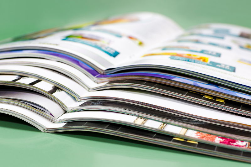 Informationsbroschüren übereinander