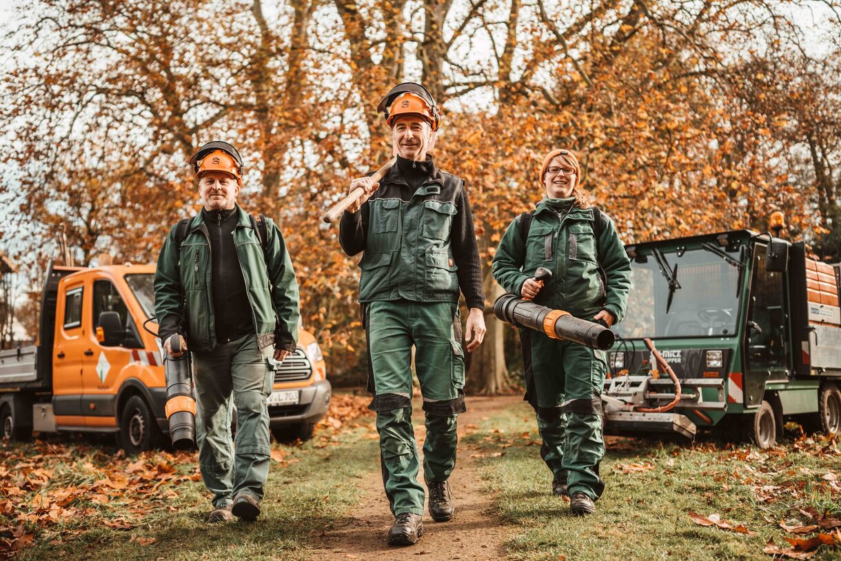Mitarbeitende aus dem Fachbereich Stadtgrün