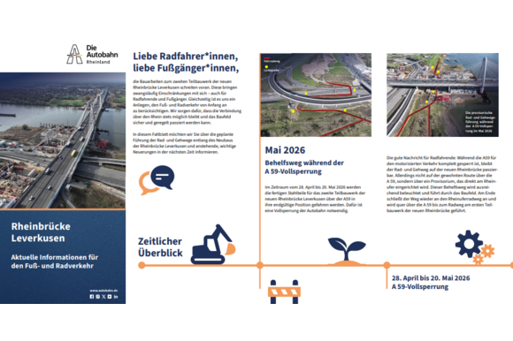 Flyer: Aktuelle Informationen für den Fuß- und Radverkehr