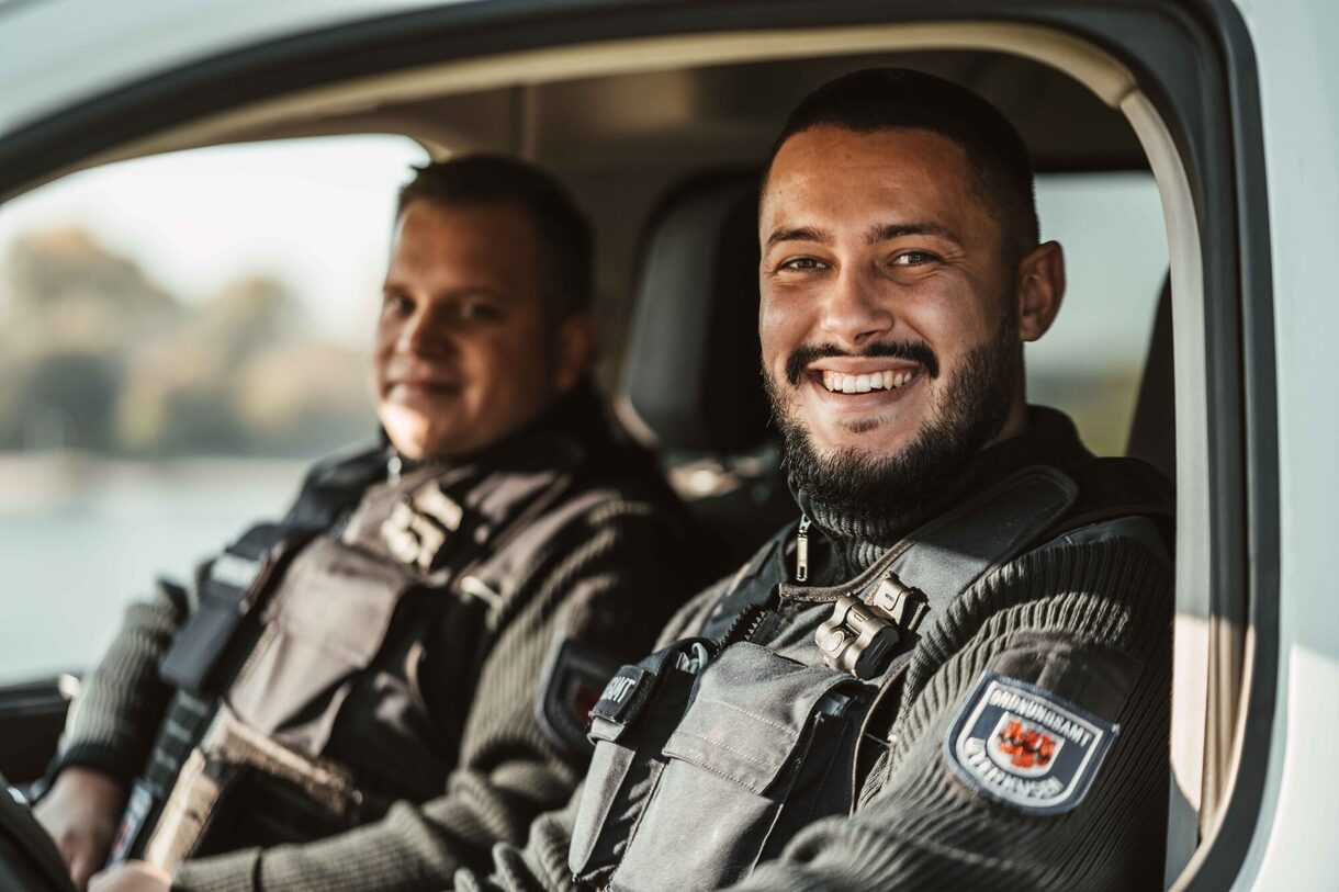 Mitarbeiter des Ordnungamtes sorgen für Sicherheit