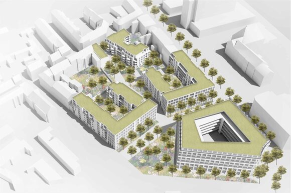 Vogelperspektive MontanusQuartier