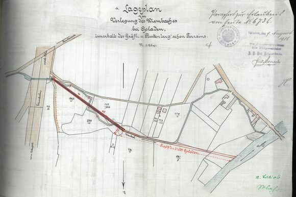 Lageplan Wiembach 1906