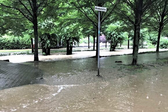 Überschwemmung Wiembach am 14.07.2021