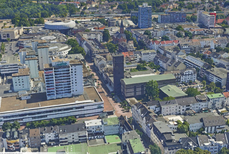 Luftbild von Wiesdorf