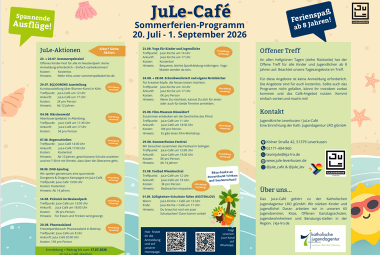Sommerferienprogramm JuLe-Café
