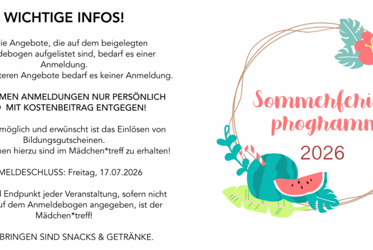 Sommerferienprogramm MaBuKa