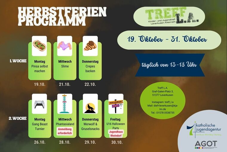 Programm Kinder- und Jugendtreff L.A.