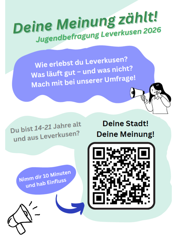 Flyer Leverkusener Jugendbefragung 2026