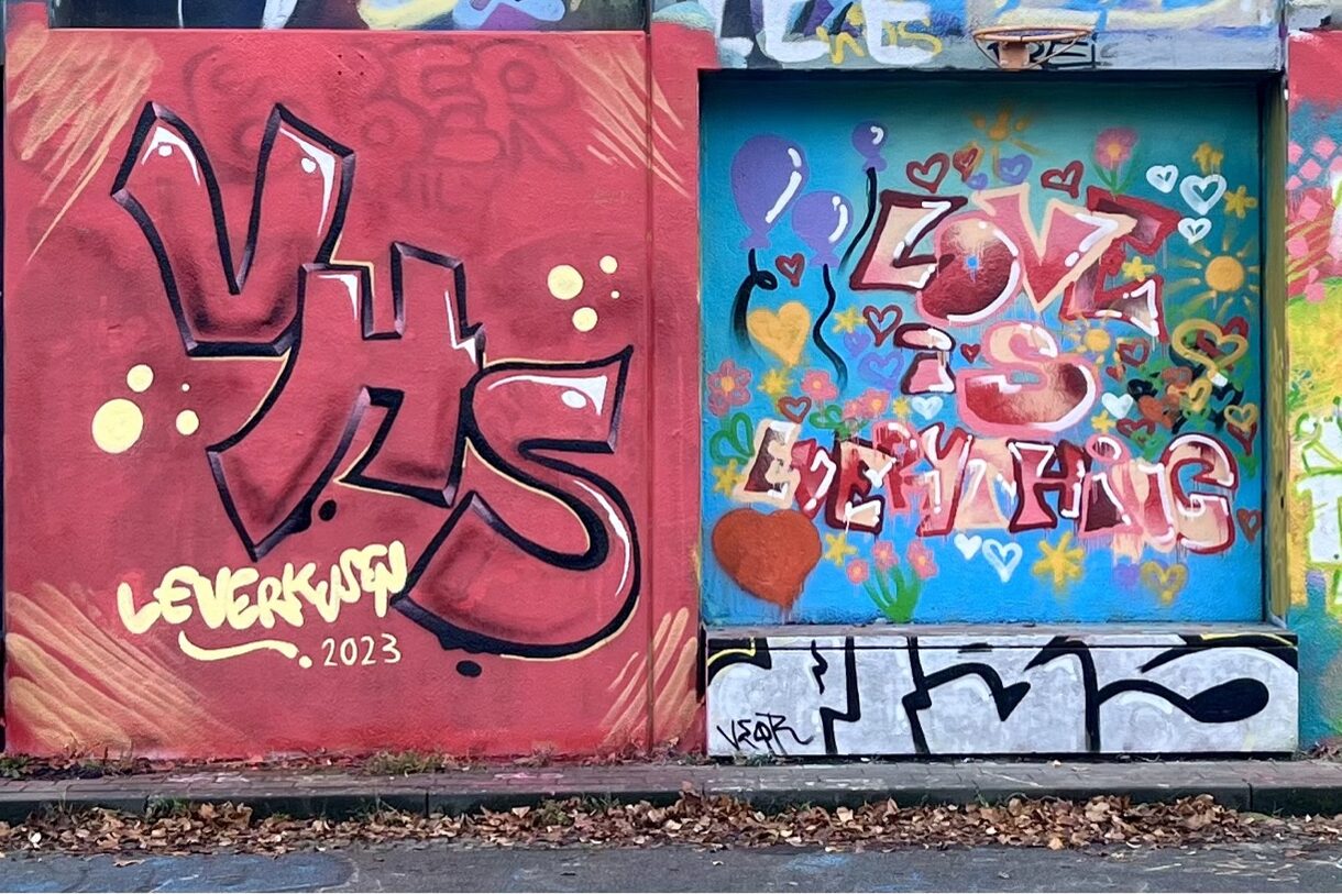 Graffiti von der Volkshochschule Leverkusen