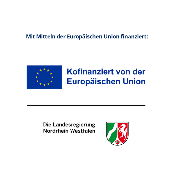 Logo der Landesregierung Nordrhein-Westfalen und der Europäischen Union