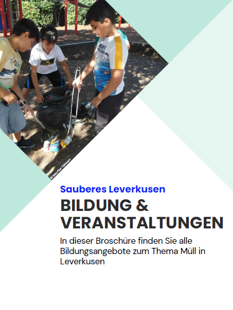 Broschüre Bildungsangebote zum Thema Müll in Leverkusen